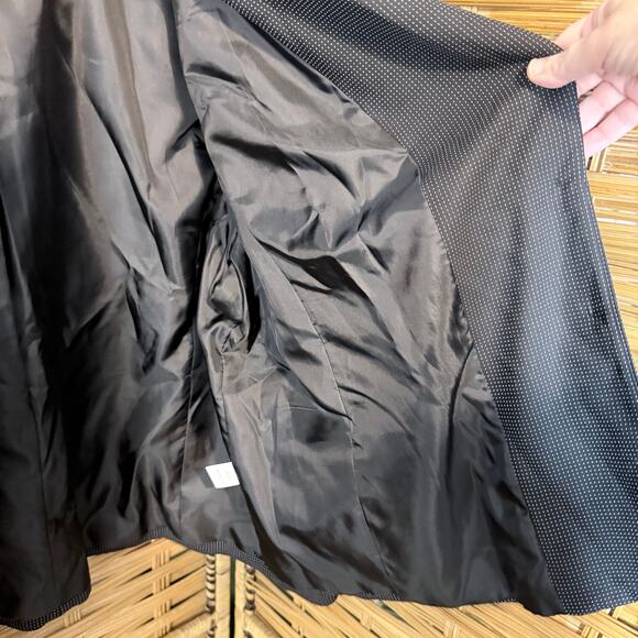 Talbots Polka Dot Pantsuit Blazer 22W Pant 24W Made USA Italian Fabric plus size - Picture 8 of 15